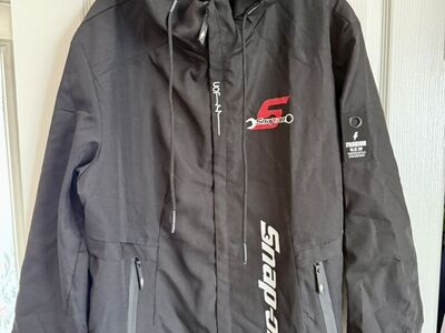 Mens XL Snap-On Lightweight Zip Hooded Jacket
