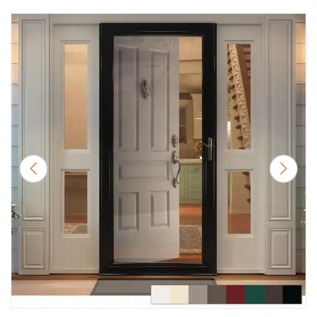 Anderson 3000 Screen Door Insert - Black Trim