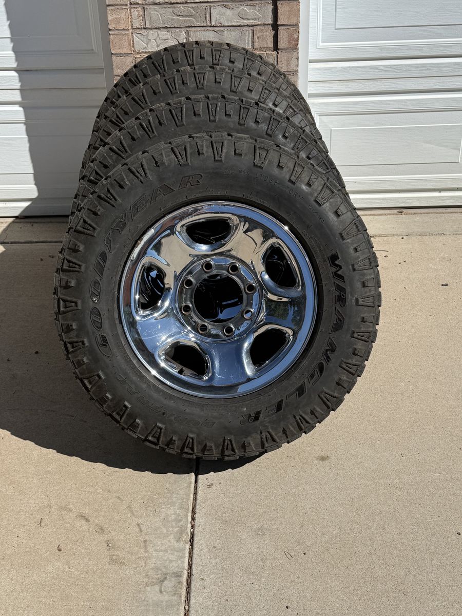 Ram 17” Wheels and 265x70-17 Duratrac tires.