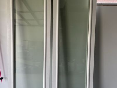 2 Patio Door Side Windows Fixed 19.5x79" White Insulated Glass
