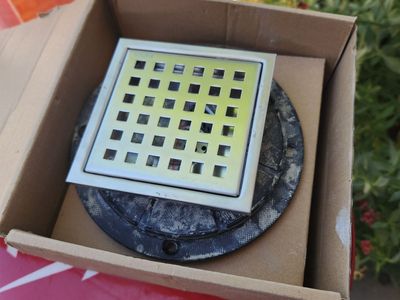 Stainless Steel Square Shower Floor Drain Grate with Removable Cover