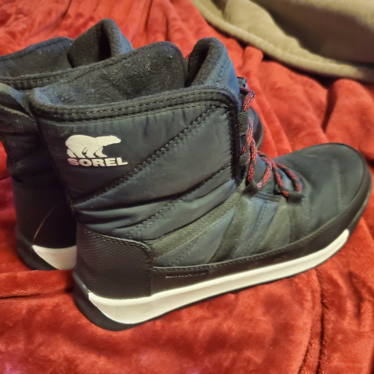Sorel Women's Black Winter Snow Boots Size 7.5