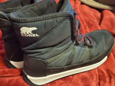 Sorel Women's Black Winter Snow Boots Size 7.5