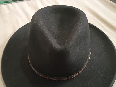 Stetson Bozeman Cowboy crushable hat. 100% wool. Size Large