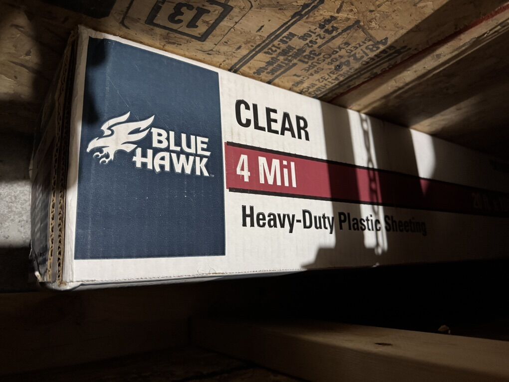 Heavy Duty, Clear 4mil Plastic Sheeting 20'x100'