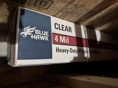 Heavy Duty, Clear 4mil Plastic Sheeting 20'x100'