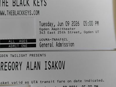 The Black Keys June 9 Ogden Amphitheatre
4 Ticket