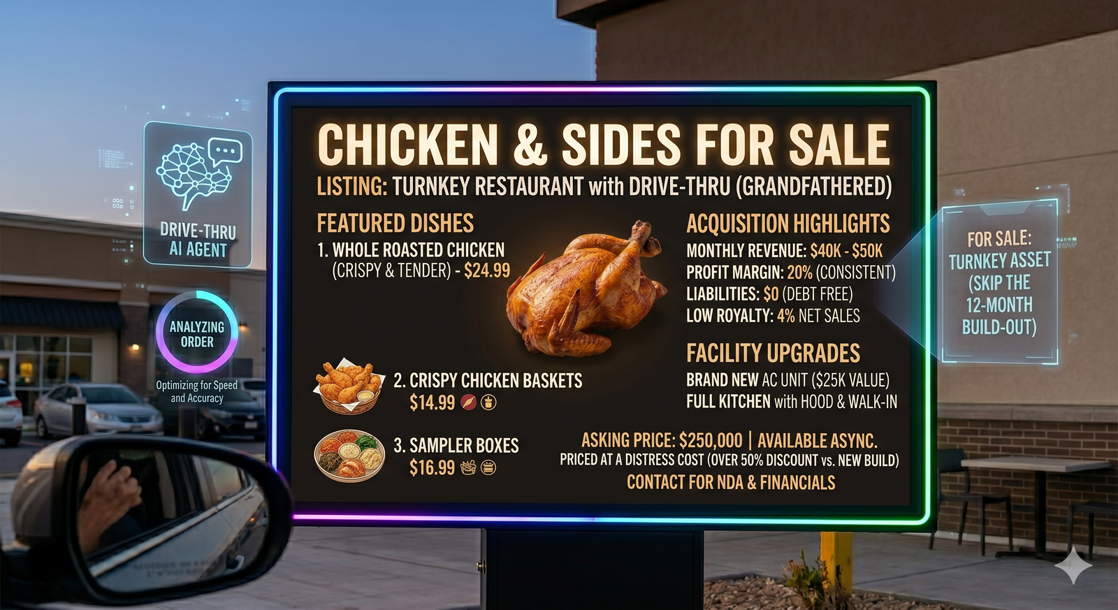 Profitable Turnkey QSR with Drive-Thru – Prime Saratoga Springs Location