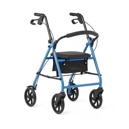 Basic Steel Rollator with Flip-Up Backrest, 8" Wheels, 300 lb. Capacity