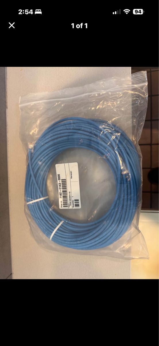 Brand New 125ft Cat5e Ethernet Network Cable (Blue)