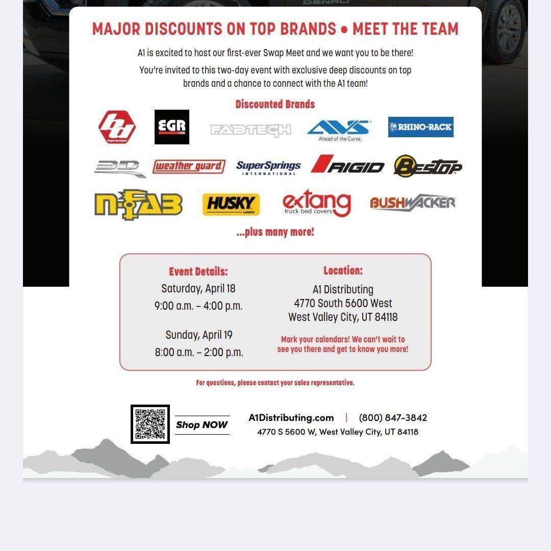 A1 Swap Meet Yard Sale of Automotive Accessories