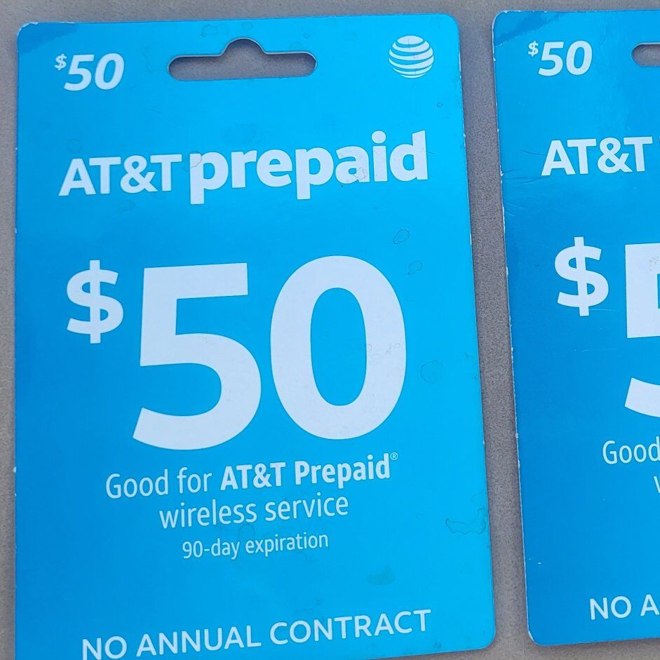 (2) Pre-paid AT&T phone cards