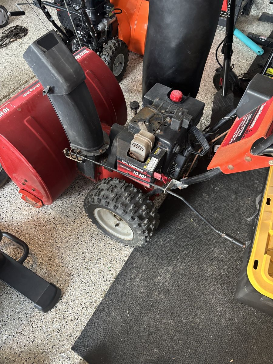 Yard machine, machines, snowblower