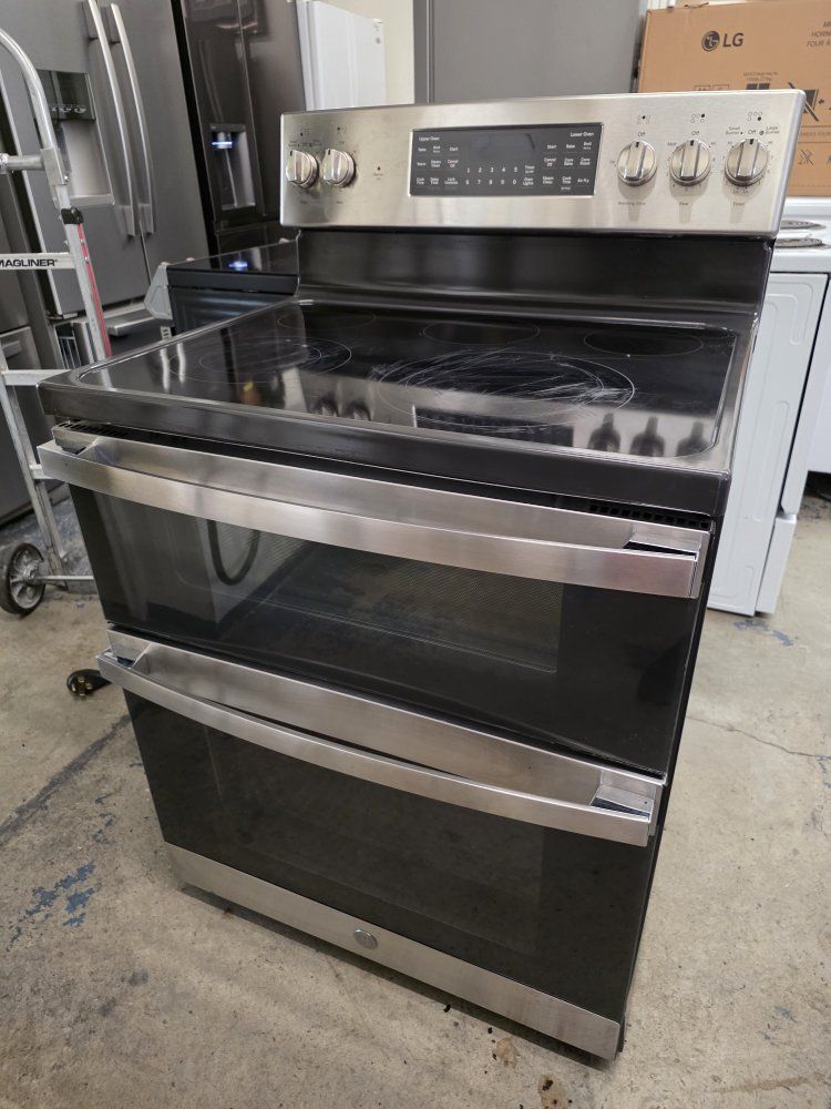 ge double oven electric stove