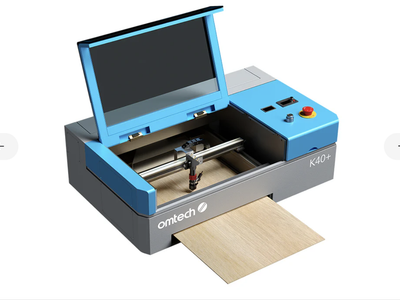 OMTech K40+ Desktop CO2 Laser Engraver PLUS Industrial Chiller