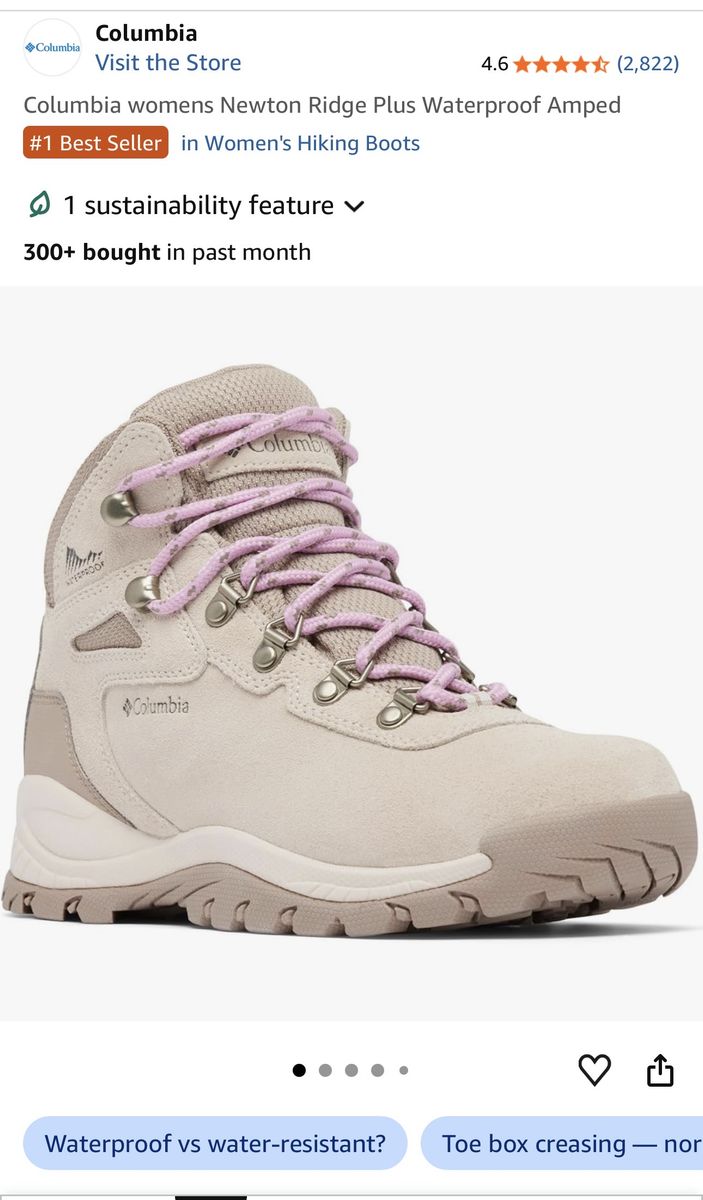 Columbia womans hiking shoes