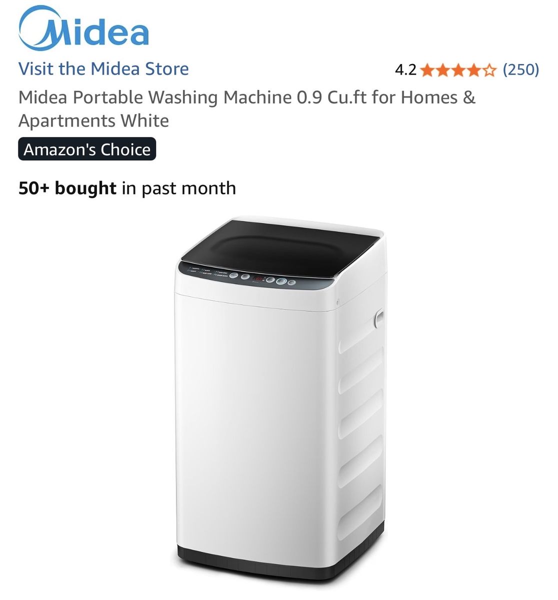 $190 LESS THAN AMAZON! BRAND NEW IN BOX Midea Portable Compact Clothes Washing Machine for RVs/Apartments/Garages & Small Spaces