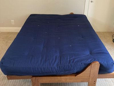 Futon Frame and Double Mattress