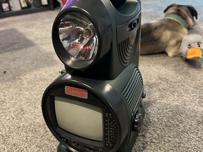 Coleman TV Lantern W/ Instant Weather 5.5” Screen Built-in Siren! Lamp!