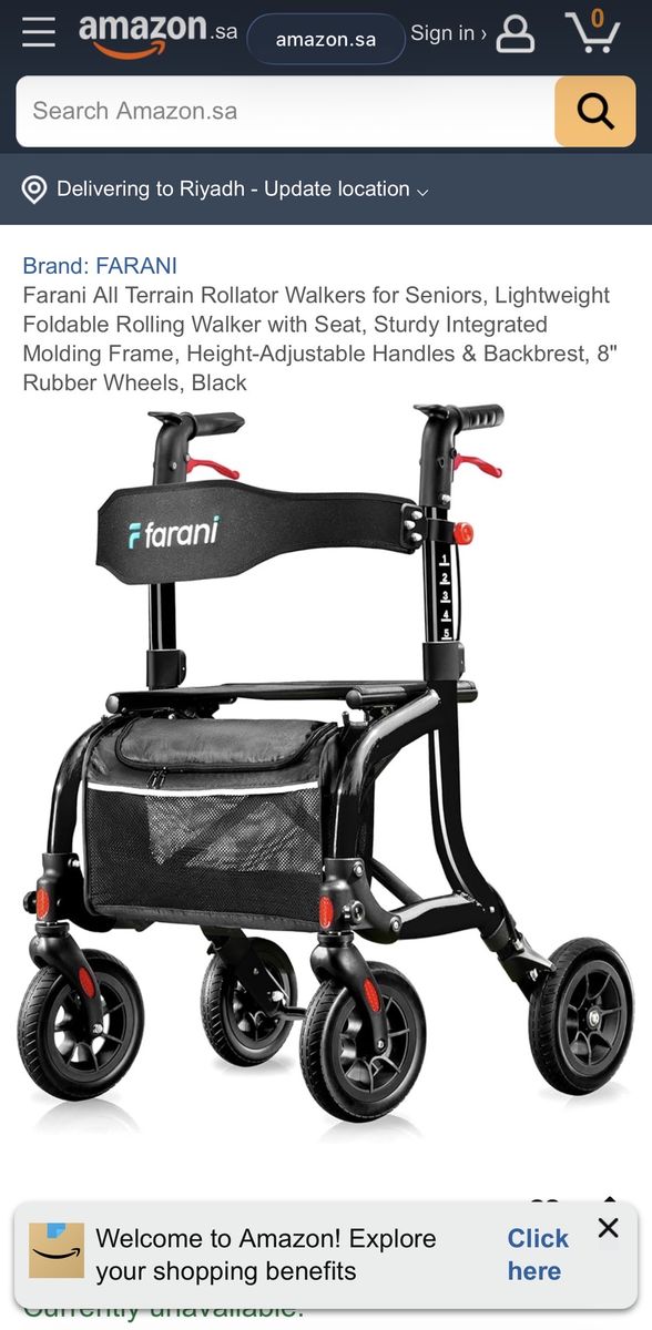 Walker - Farani Mobility Rollator