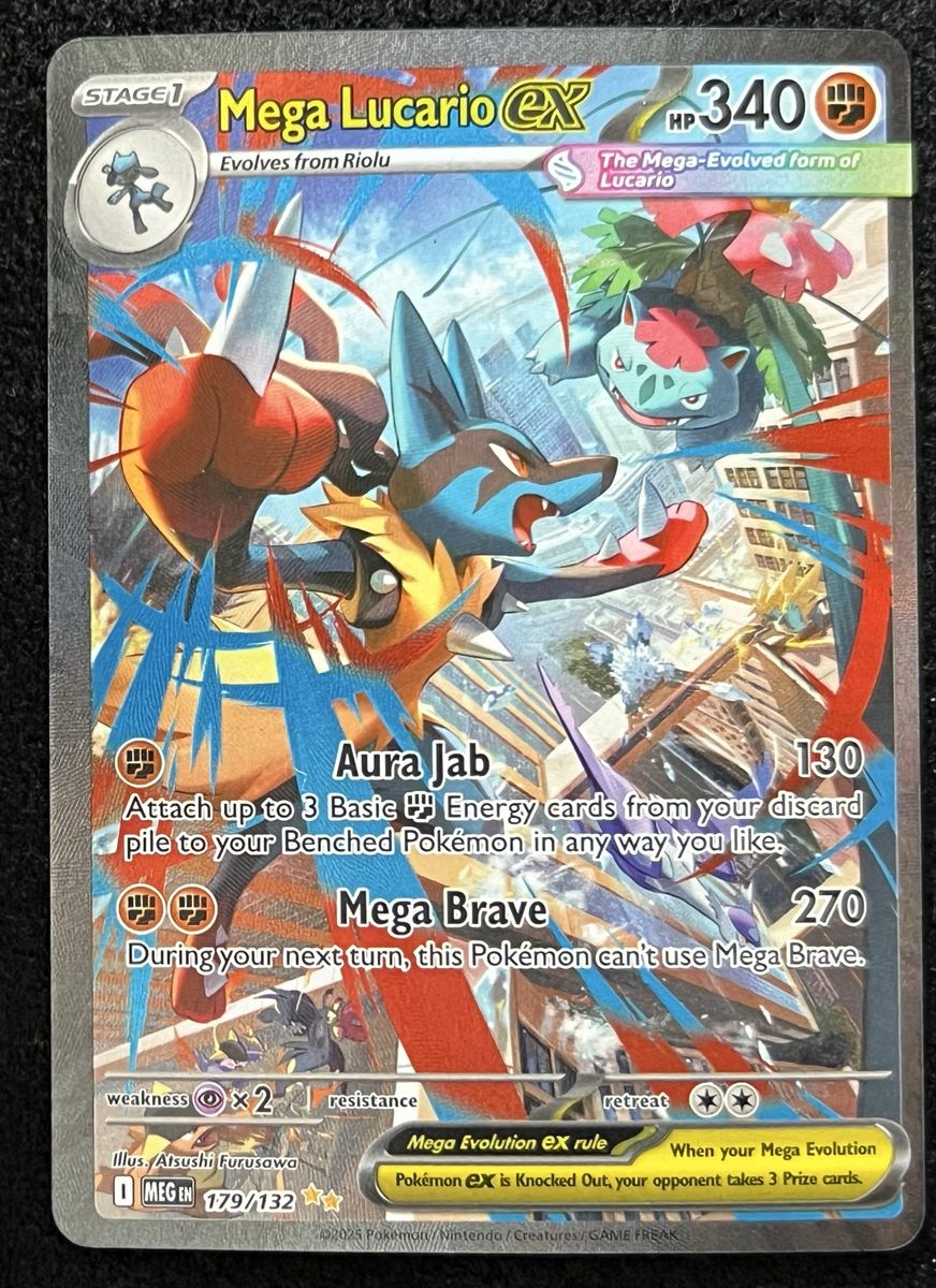 (NM) Mega Lucario ex 179 - Pokemon Mega Evolutions