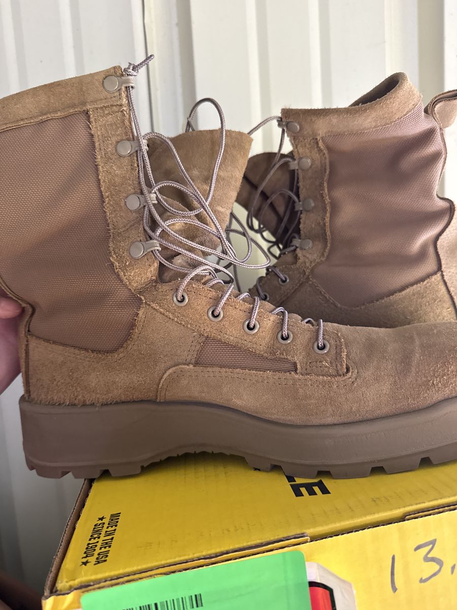 Mens Tan Combat Boots belleville Size 13.5 Regular