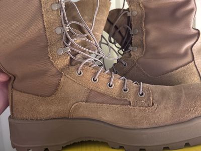 Mens Tan Combat Boots belleville Size 13.5 Regular