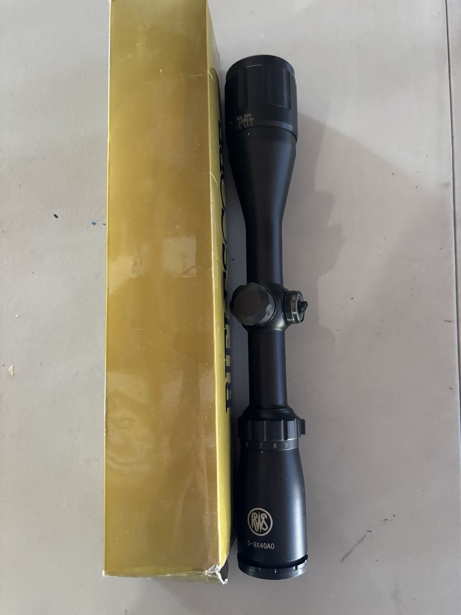 RWS 3-9x40AO Rifle Scope with Adjustable Objective - Black