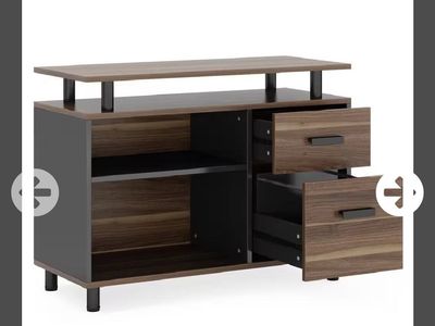Tribesigns 29x 31 file cabinet,Modern Wooden Office Cabinet with Printer Stand and Drawers