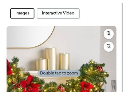 9' red Pre lit Decorative Garland