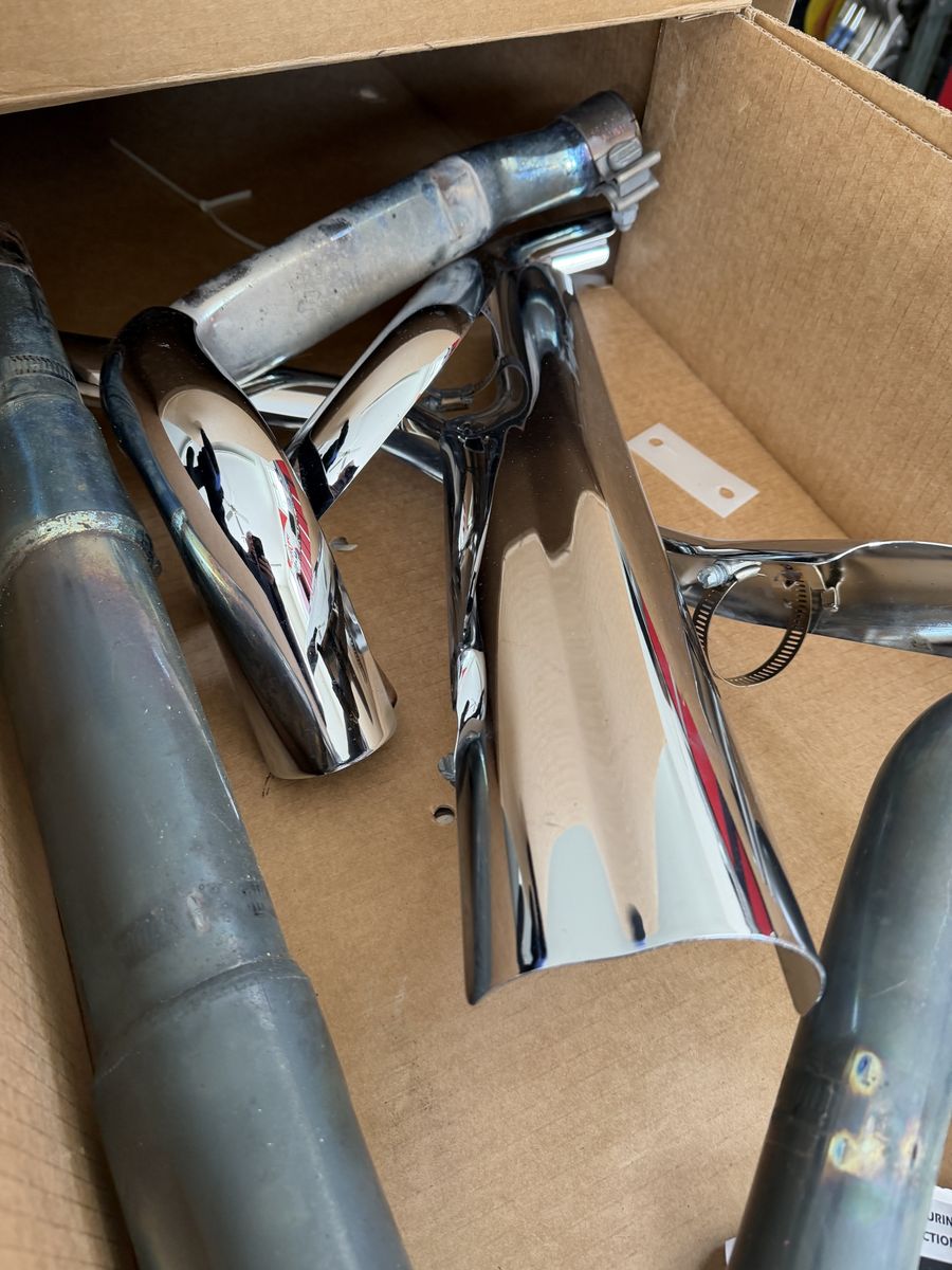 Harley factory exhaust system
