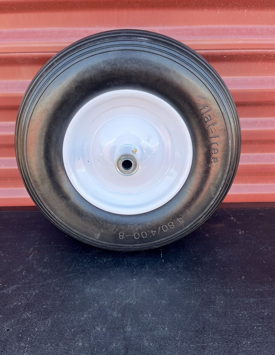 New Flat Free Wheelbarrow Tire 4.80/4.0-8
