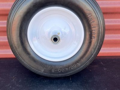 New Flat Free Wheelbarrow Tire 4.80/4.0-8