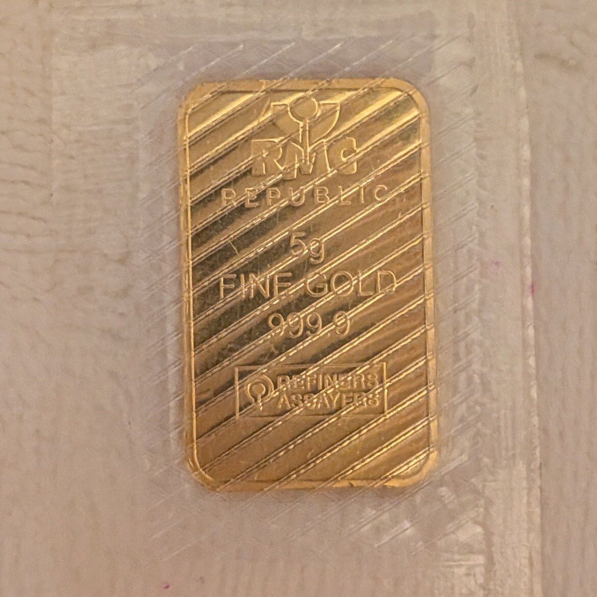 5 Gram Gold Bar