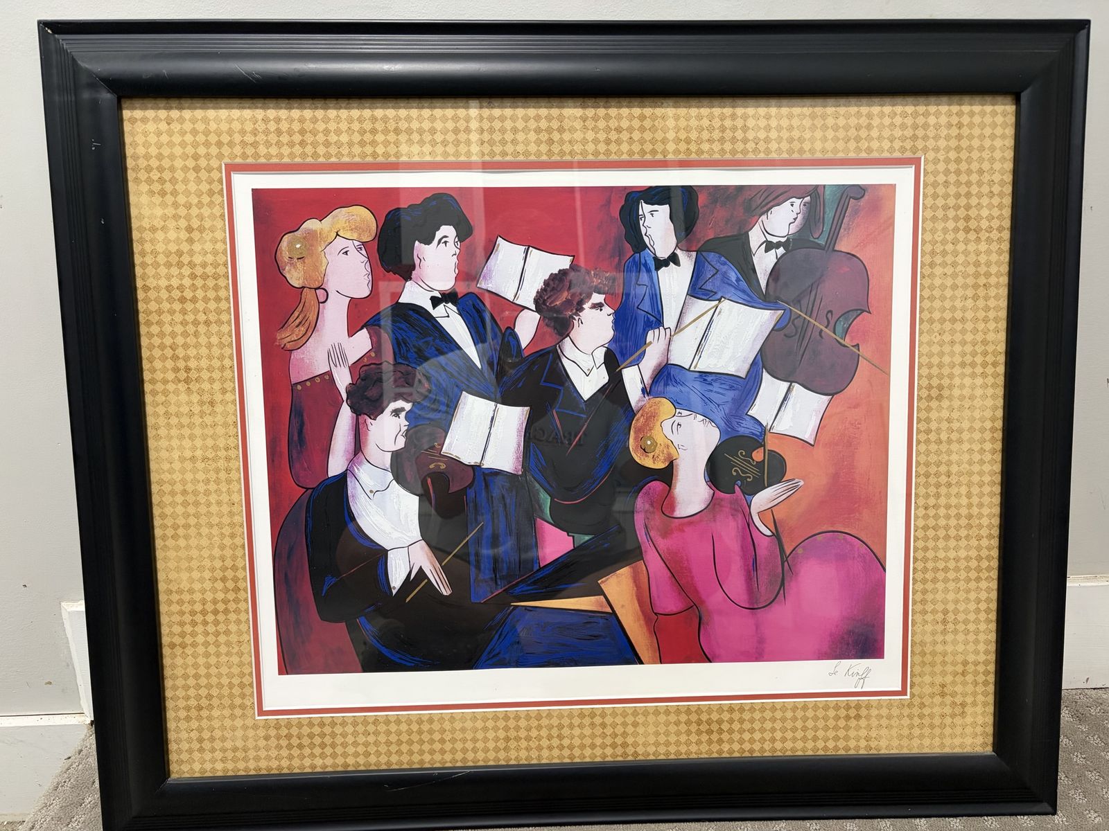 Signed seriolithograph "Accords" Linda Le Kinff