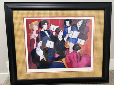 Signed seriolithograph "Accords" Linda Le Kinff