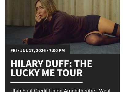 Hilary Duff: The Lucky Me Tour- 3rd ROW!
