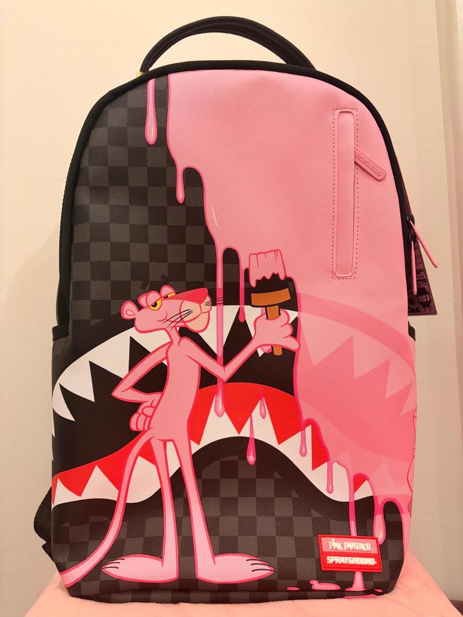 Sprayground Pink Panther Paint Drip Backpack