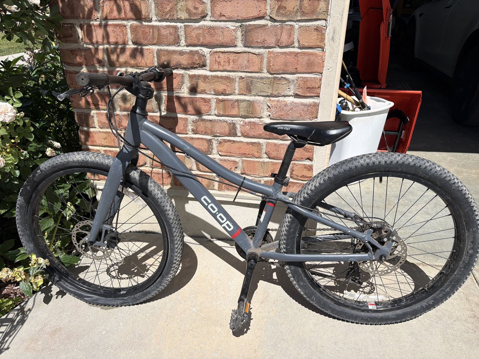 Co-op REV 24 - Youth Fat Tire Mountain Bike - Gray