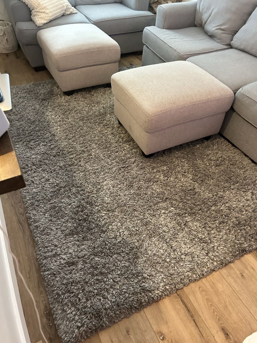Cozy Gray Shag Area Rug - Soft & Plush Home Decor