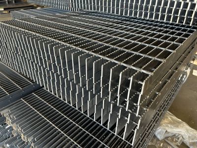 Steel Bar Grating In Stock! Serrated Steel 1-1/2" x 3/16" x 36" x 288" - $959.00 each