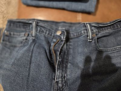 Levi's 514 Slim Straight Jeans Men's W38 L32 Blue Denim