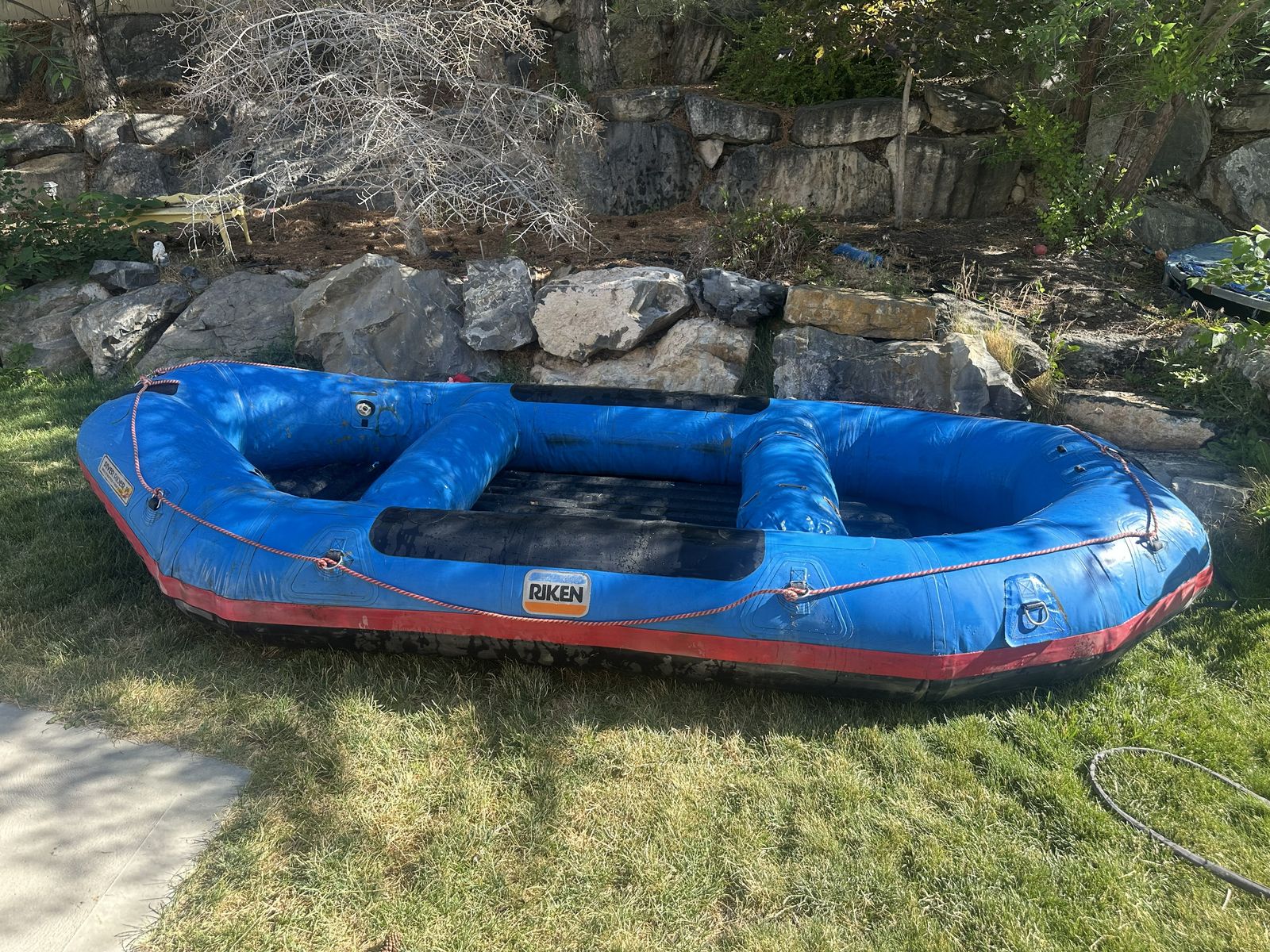 13-Foot Riken Self Bailer Raft: Priced to SELL White Water Rafting