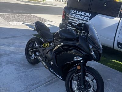 2013 Black Kawasaki Ninja 650R Sportbike - Excellent Condition