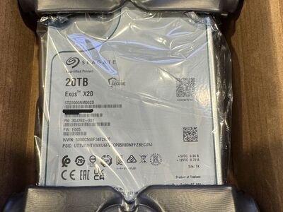 Manufacture Refurbished Seagate EXOS X20 20TB SAS Hard Drive