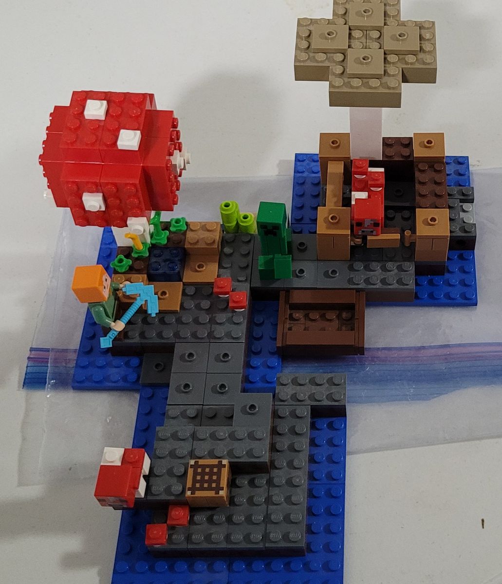 Lego Minecraft Mushroom Island