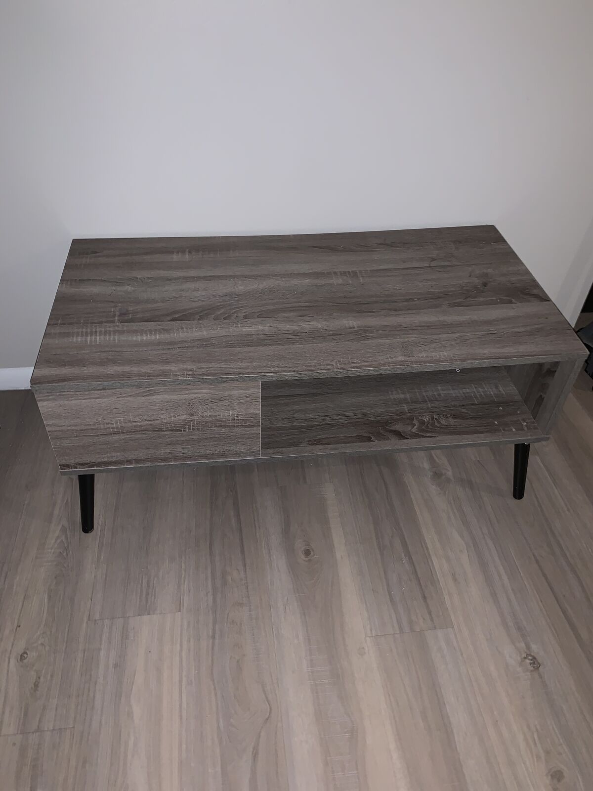 Modern grey wood TV Stand / Media Console