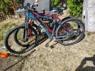 Hiland 29er Mountain Bike - Blue/Red, Hardtail, Disc Brakes, Used