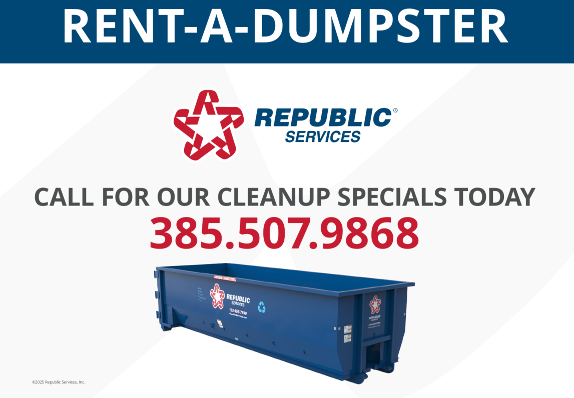 Rent A Dumpster KSL SPECIAL $250 - Includes 2 tons - Dumpster Rental