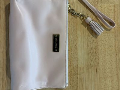 Light Pink Brahmin Wristlet